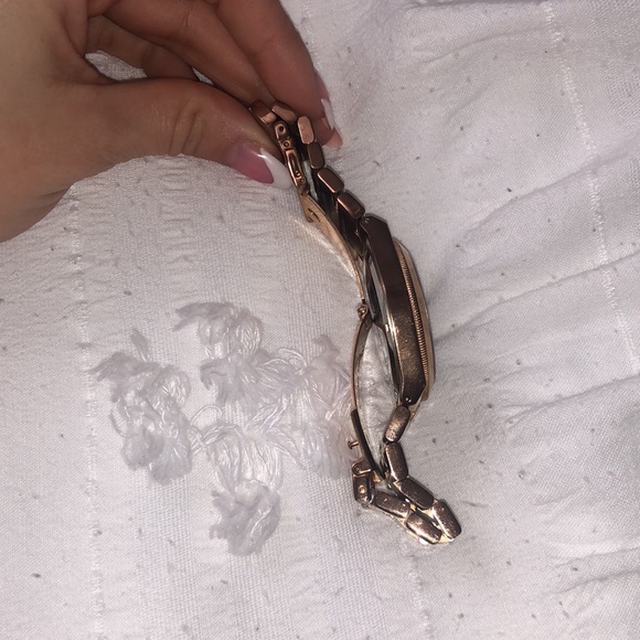ROSE GOLD BLACK MICHAEL KORS WATCH USED AUTHENTIC YOUR OBO - Picture 11 of 14